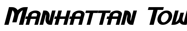 Manhattan Tower font preview